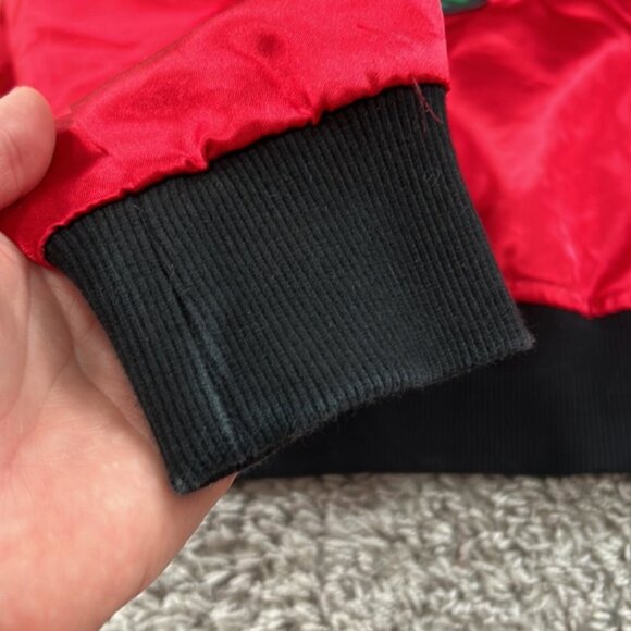 Big bud press XS red rose bomber jacket women’s zippered - Picture 8 of 8